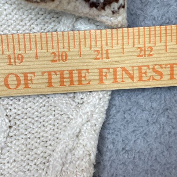 American Eagle Fair Isle Snowflake Vintage Sweater Red Holiday Winter Christmas - Picture 7 of 14